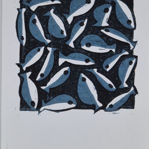 Fishpond Petrolblue & white (kopie)